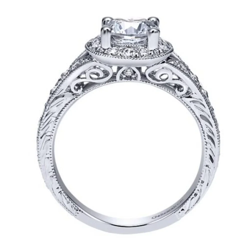 😍Round Shiny CZ Noble Silver Wedding/Engagement Ring for Women, K808